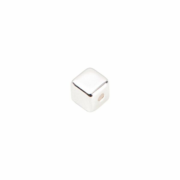 Rico Design Würfel silber 6x6mm 45 Stück