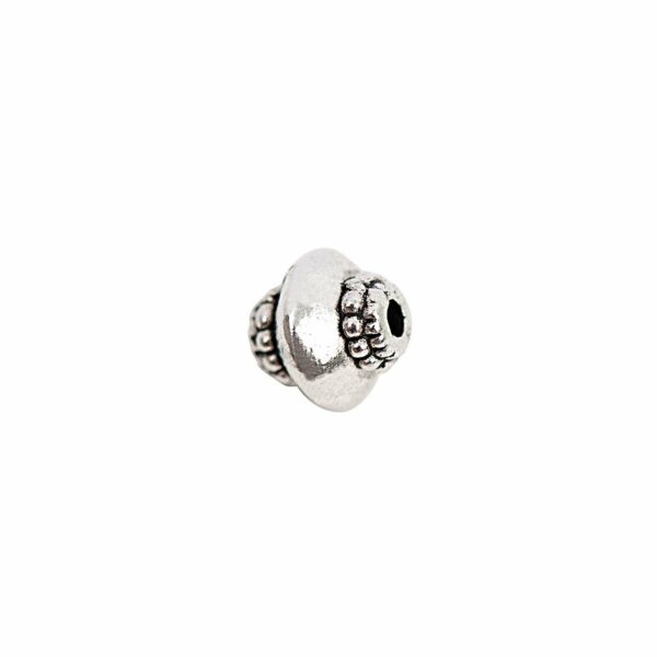 Rico Design Perle eckig silber 6mm 25 Stück