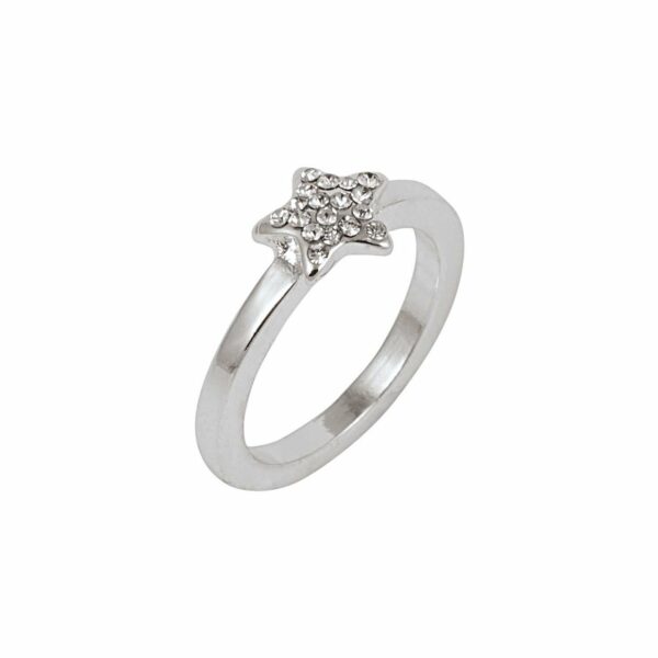 Rico Design Ring mit Stern Strass 16mm 20 mm