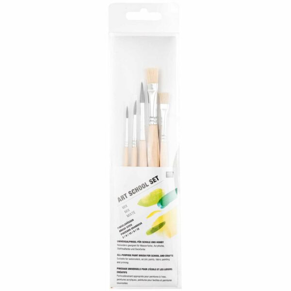 Rico Design Pinsel Art School Set Mix 5teilig