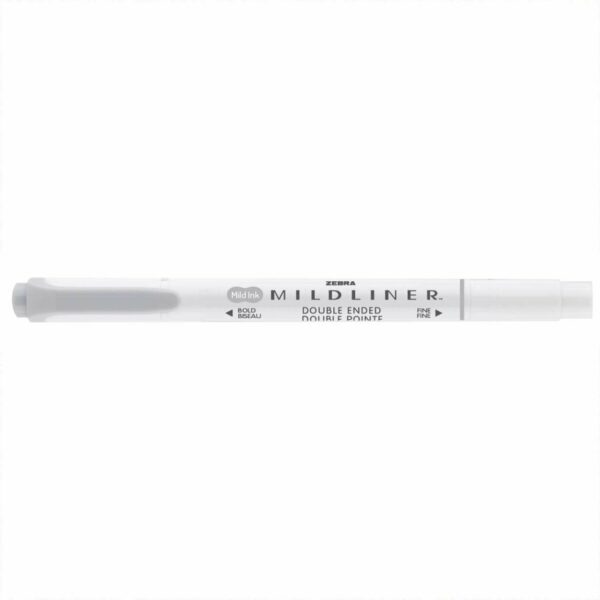 ZEBRA Mildliner Textmarker mit 2 Spitzen grau