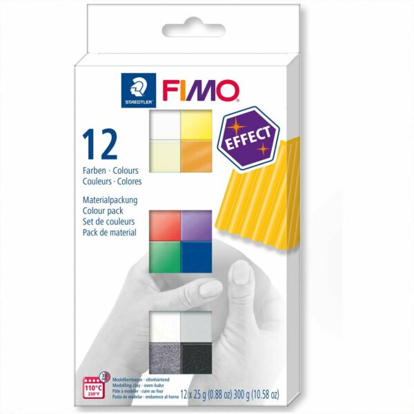 Staedtler FIMO effect 12 Halbblöcke je 25g