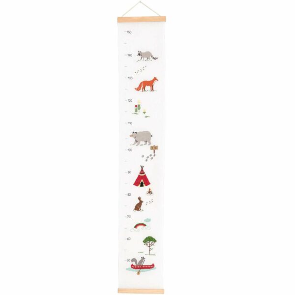 Rico Design Stickpackung Messlatte Tiere 20x111cm