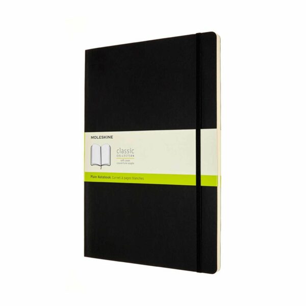 Moleskine Notizbuch blanko Soft Cover schwarz A4