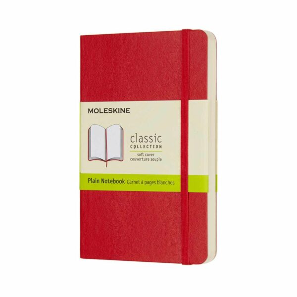 Moleskine Notizbuch blanko Soft Cover A6 scharlachrot