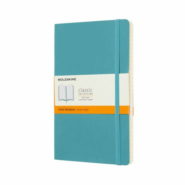 Moleskine Notizbuch liniert Soft Cover A5 riffblau