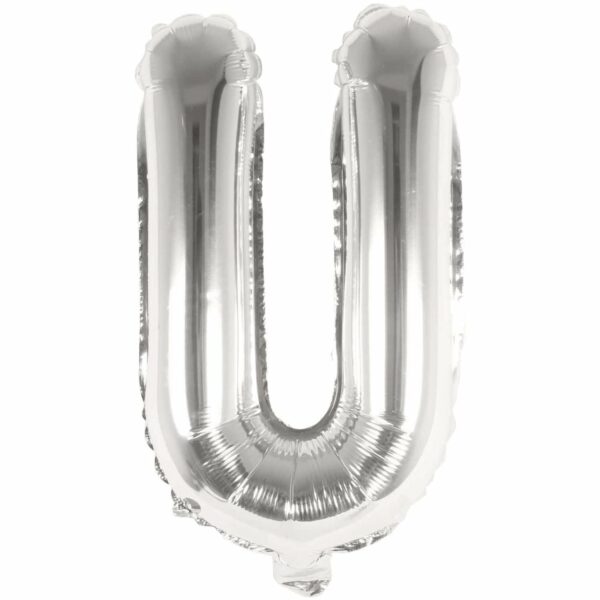 Rico Design Folienballon Buchstabe silber 36cm U