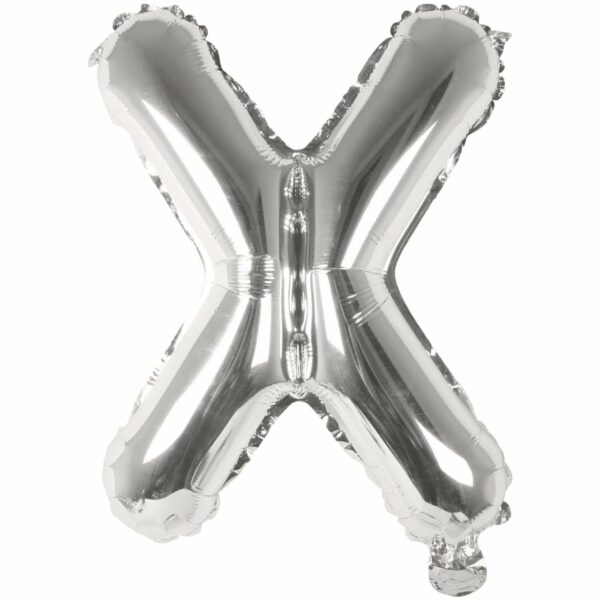 Rico Design Folienballon Buchstabe silber 36cm X