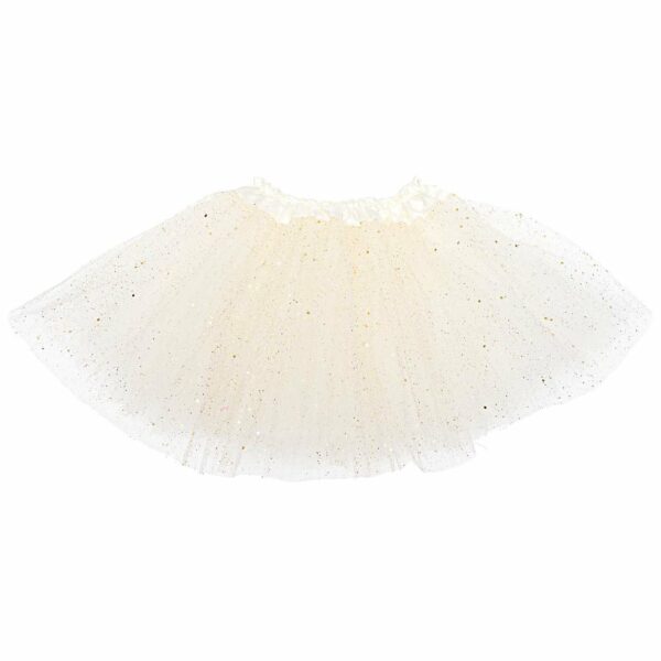 Rico Design Tutu mit Glitzer Größe 92/116 weiß