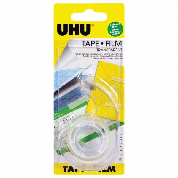 UHU Abroller mit Klebeband transparent 19mm