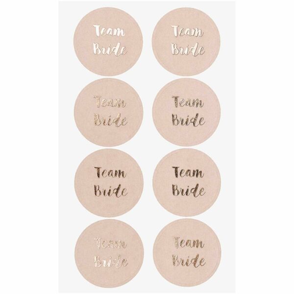 Paper Poetry Sticker Team Bride puder 4 Blatt