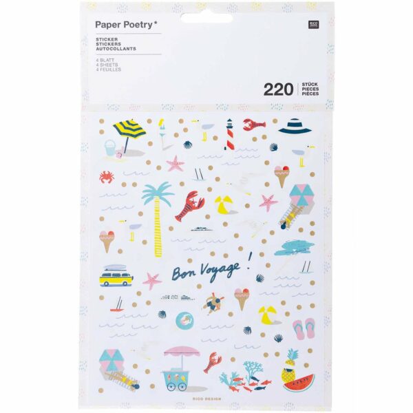 Paper Poetry Sticker Maritim 220 Stück