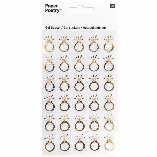 Paper Poetry Gelsticker Ringe gold