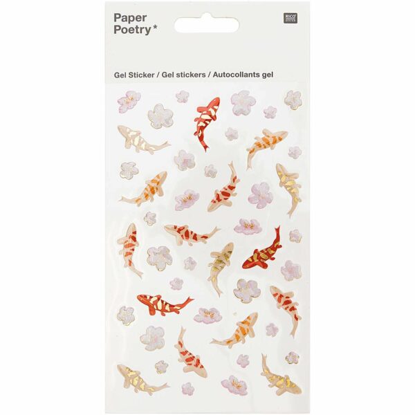 Paper Poetry Gelsticker Jardin Japonais Kois & Blumen