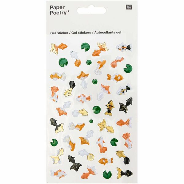 Paper Poetry Gelsticker Jardin Japonais Kois & Lotus