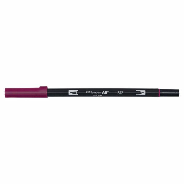 Tombow ABT Dual Brush Pen port red 757