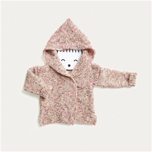 Strickset Jacke Modell 11 aus Baby Merino Nr. 02 92/98 multicolor