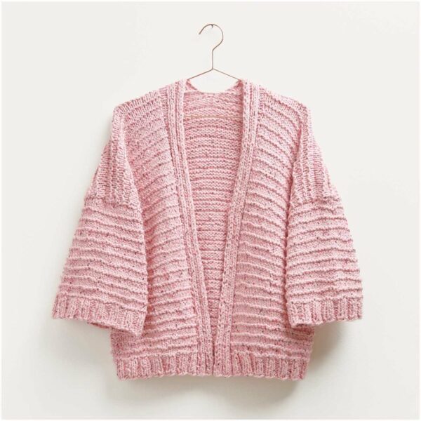 Strickset Jacke Modell 10 aus Made by Me Nr. 16 36/38 rosa/pink