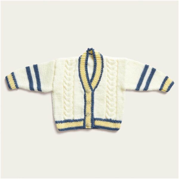 Strickset Jacke Modell 02 aus Baby Nr. 34 68/74 vanille