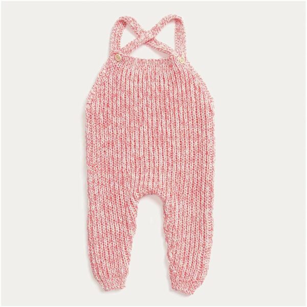 Strickset Strampler Modell 01 aus Baby Nr. 36 68/74 hellrosa/pink