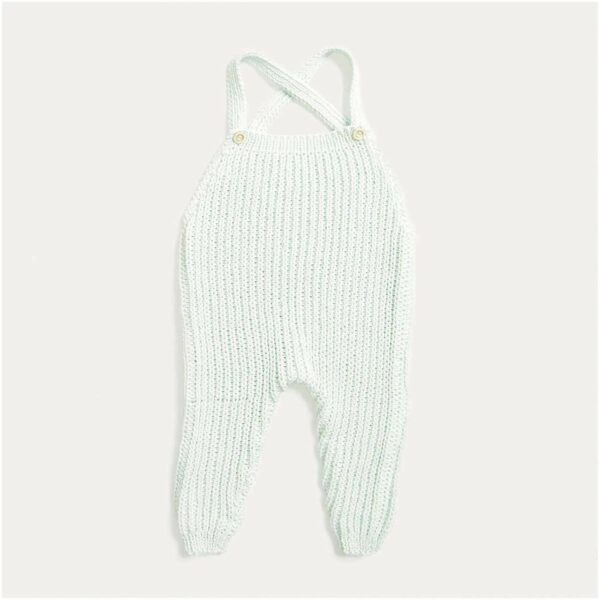 Strickset Strampler Modell 01 aus Baby Nr. 36 68/74 pastellgrün