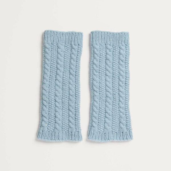 Strickset Beinstulpen Modell 03 aus Kids Nr. 11 98/104 hellblau