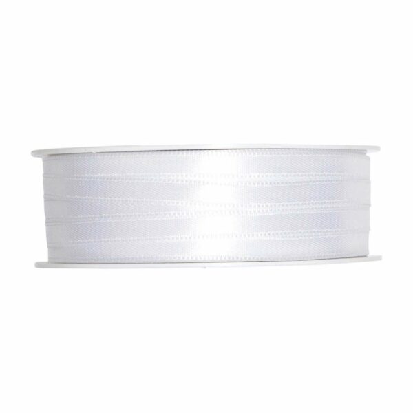 Satinband 6mm 10m weiß