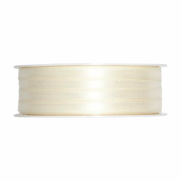 Satinband 6mm 10m creme