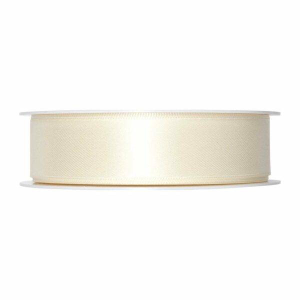 Satinband 25mm 5m creme